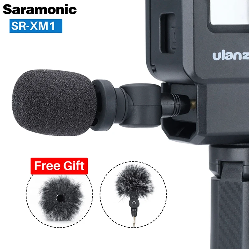 Saramonic SR-XM1 GoPro Vlog Setup Wireless Video Microphone Ulanzi V2 Cold Shoe Housing Case for GoPro Hero 9 8 7 6  Osmo Pocket