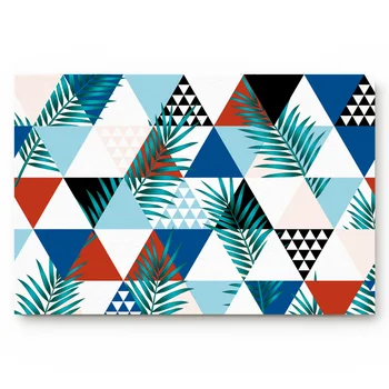 

Geometric Patterns Of Tropical Plants Bath Rugs Non-Slip Doormat Door Mat Bathroom Accessories