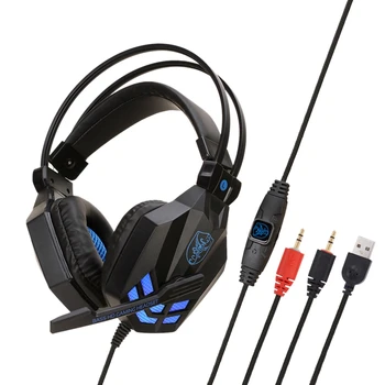 

SY850 Multi-Function Headset Office Stereo Game Internet Cafe 110DB 3.5mm 2.1M 40mm Headset 32 Head-Mounted