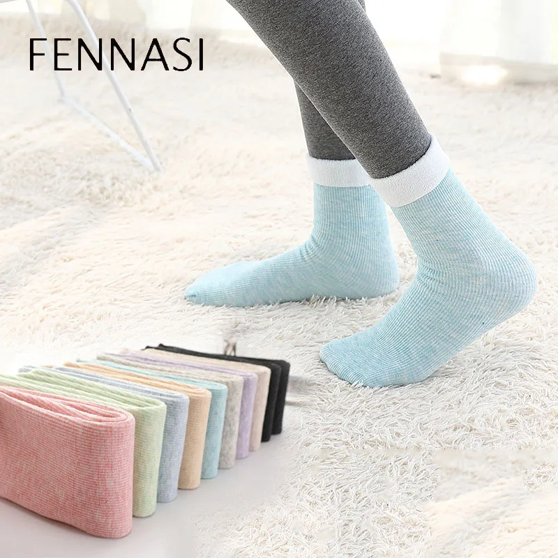 FENNASI, 2 пары, новинка, прямые женские зимние носки, мягкие нейлоновые однотонные женские носки, Осень-зима, дышащие теплые женские повседневные носки