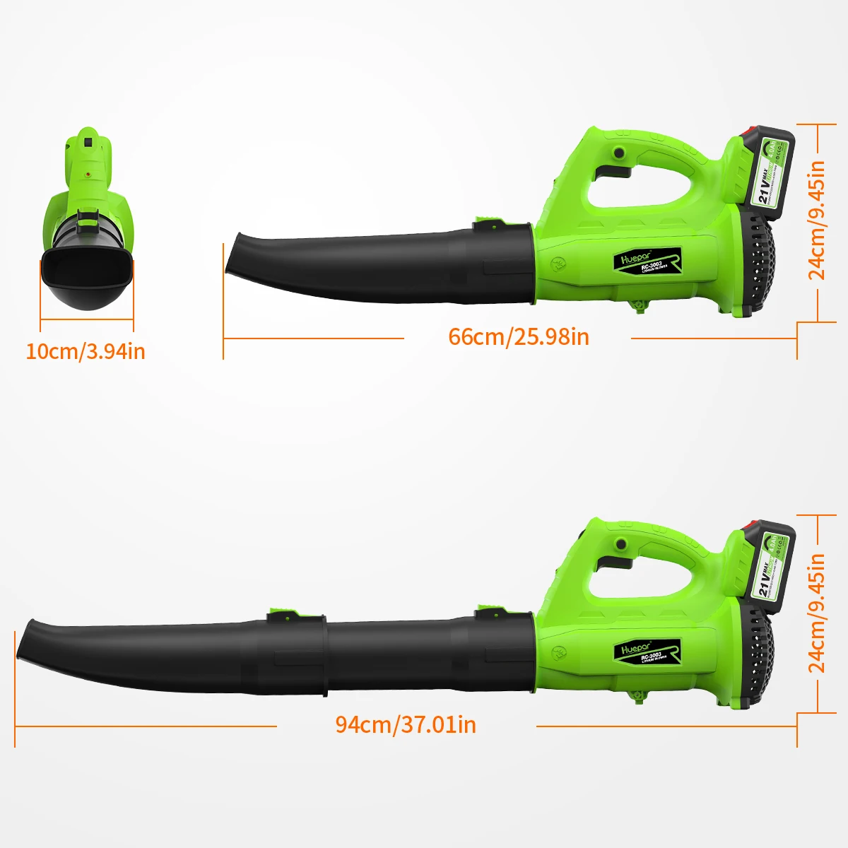 Huepar RC3003 - Leaf Blower Cordless