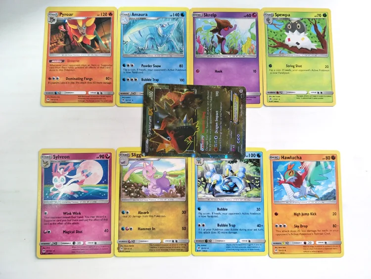 TAKARA TOMY 324 шт./компл. Pokemon Battle игрушки хобби Коллекционные вещи игра Коллекция аниме-открытки для детей