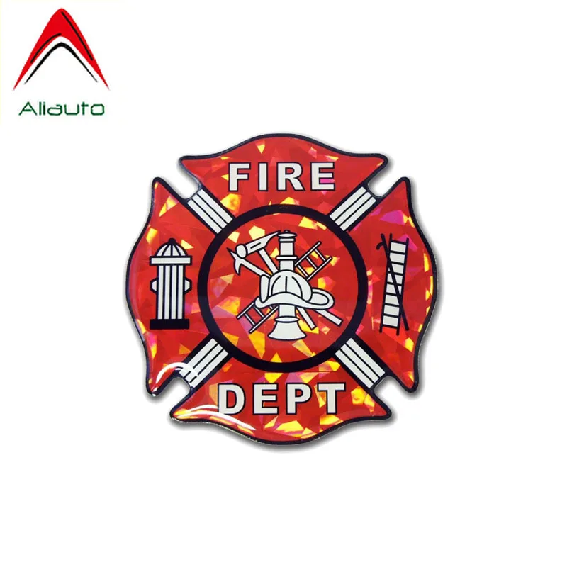 Aliauto забавная Автомобильная наклейка пожарный депт ПВХ Светоотражающая для Jeep