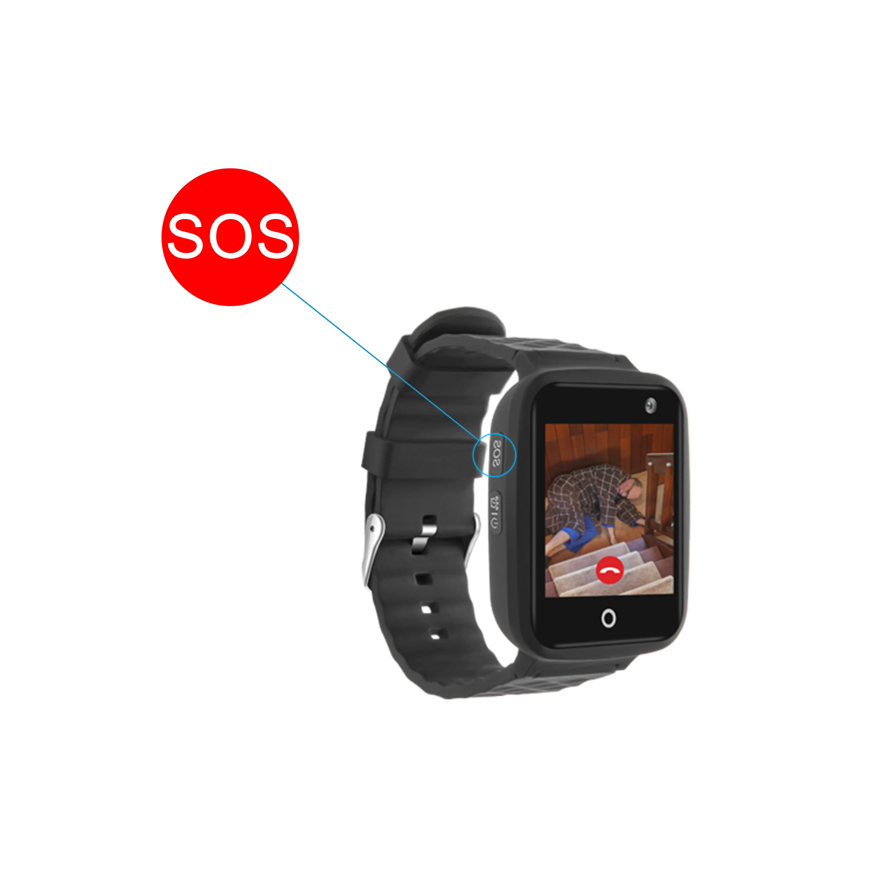 Смарт gps LBS Wi-Fi трекер положение для пожилых детей видео вызов наручные часы SOS Вызов удаленный монитор сердечного ритма камера телефон часы