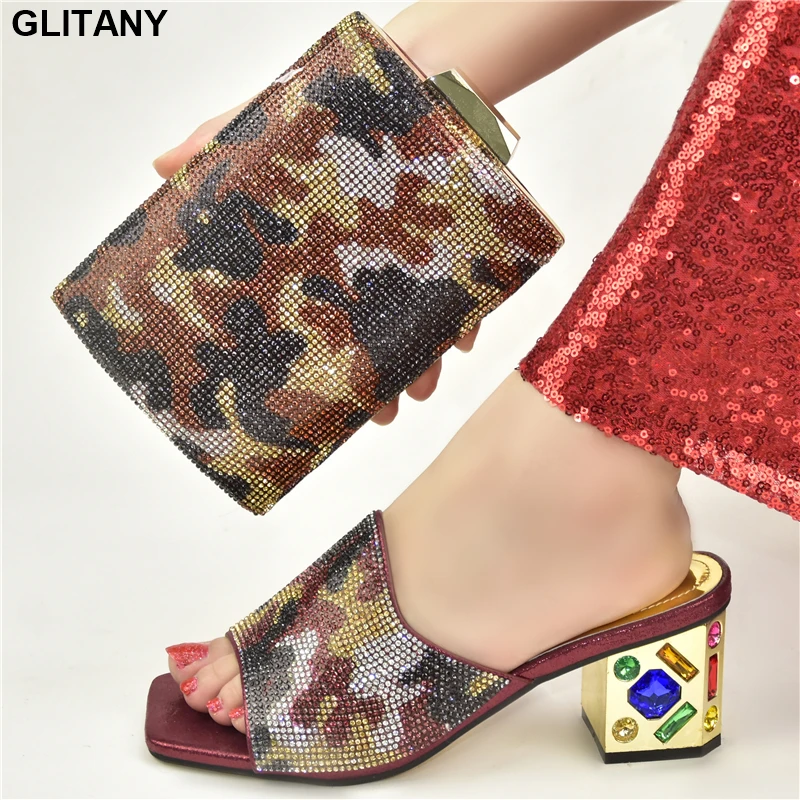 New Italian Ladies Shoes and Bags to Match Set Women Shoes and Bag Set African Sets Nigerian Women Party Bag