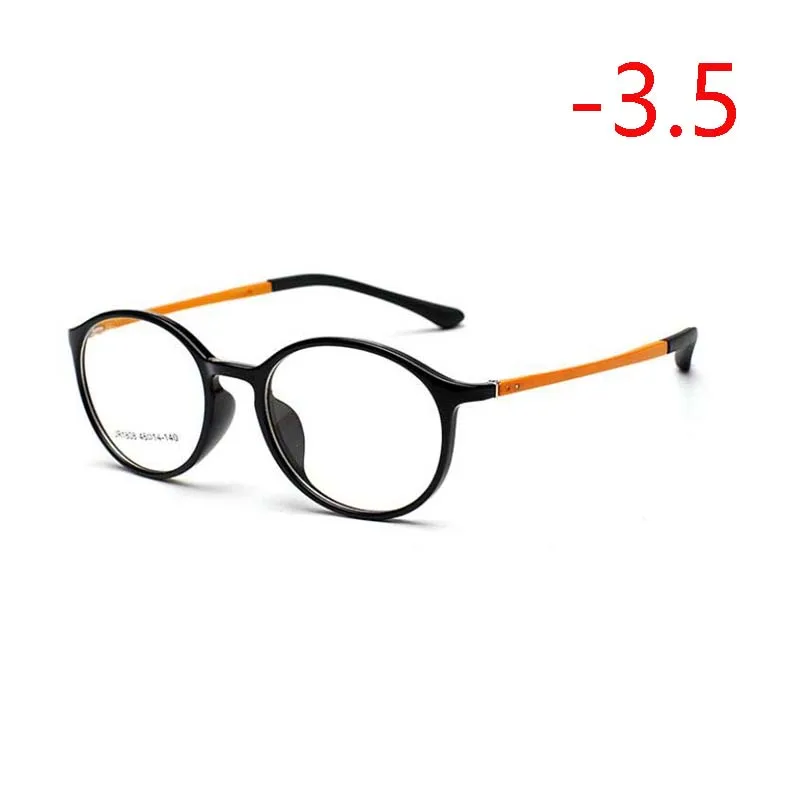 1,56 Асферические рецептурные линзы очки женские, мужские ультралегкие TR90 студенческие готовые очки для близорукости SPH-1,0-1,5 To-4,0 - Цвет оправы: Myopia 350