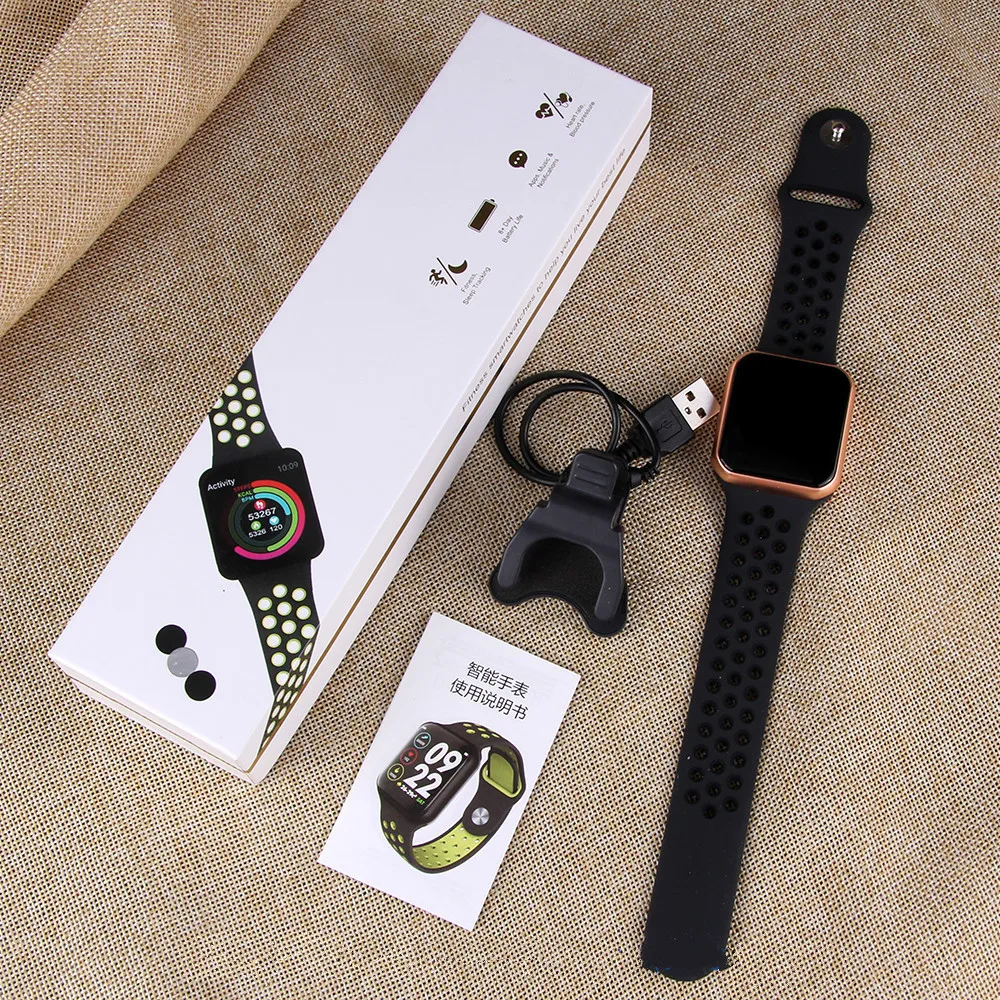 Умные часы F8 Bluetooth монитор сердечного ритма Калории фитнес-трекер ...