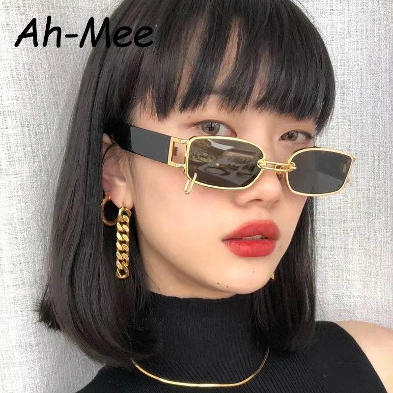 big sunglasses Small Sunglasses Women Men Brand Designer Rimless Narrow Eyewear Luxury Trending Alloy Sun glasses Streetwear UV400 guess sunglasses