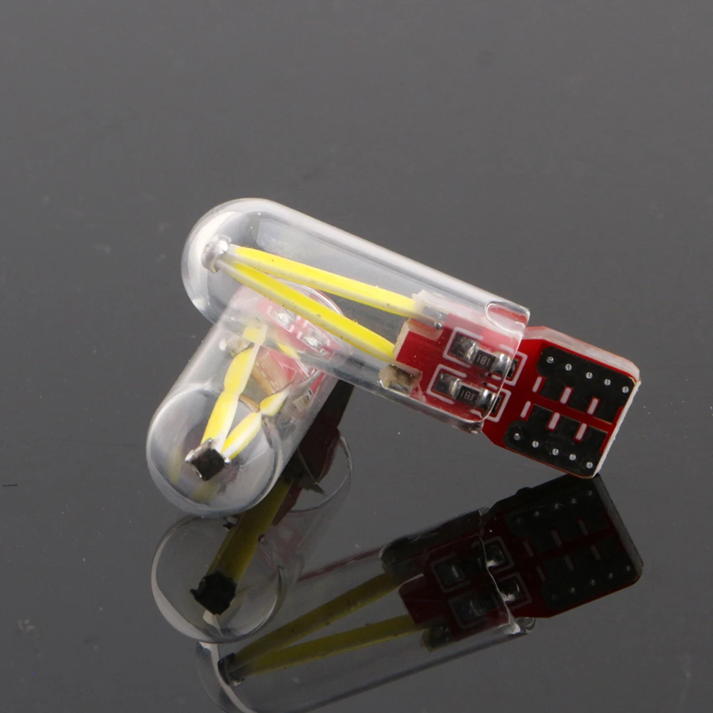 YM E-Bright 2 шт Новые T10 COB 14 SMD 194 168 W5W 12V Автомобильные светодиодные лампы для интерьера стеклянные автомобильные лампы Белый Синий Красный ледяной синий зеленый янтарь