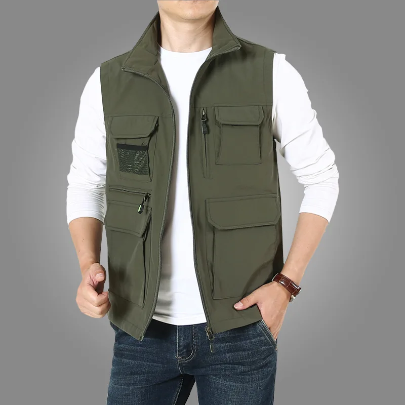 

Men Vests Mens Sleeveless Vest Spring Summer Autumn Travels Vest Outdoors 5XL 6XL 7XL Vest Photography Men's Clothing