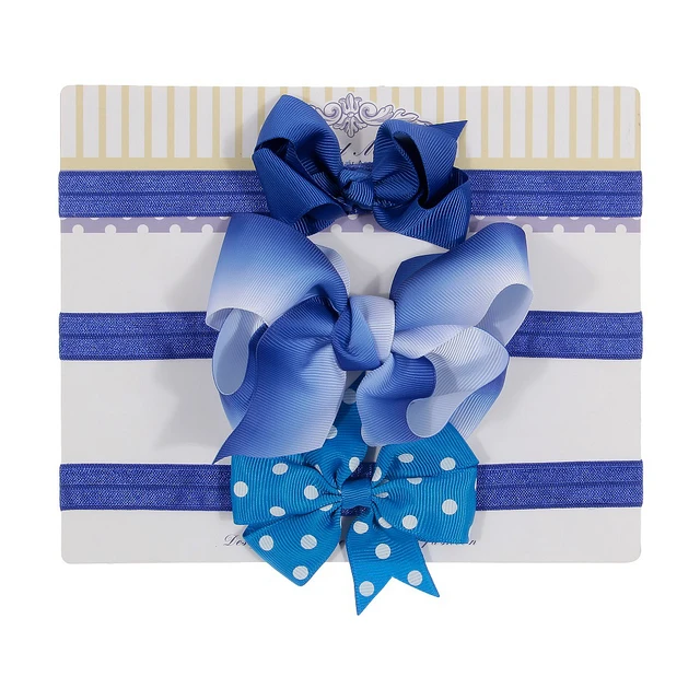 New 3pcs/lot Sequin Felt Bow Lotus Flower Elastic Headbands Kids Photography Props Baby Girls Cute Headwear Christmas Gift Sets 25