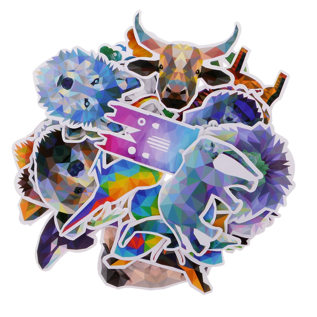 

35 Pieces Random Animals Stickers Car Skateboard Fridge Laptop Decals Stickers DIY Crafts for Skateboard Motorcycle Bike Helmet