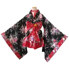Anime Cosplay Lolitas kostium przebranie japońskie Kimono kostiumy kostiumy do przebierania od hakuouki Anime Maid kostiumy dla kobiet tanie i dobre opinie CN (pochodzenie) Sukienki Oryginalny WOMEN Zestawy POLIESTER Other