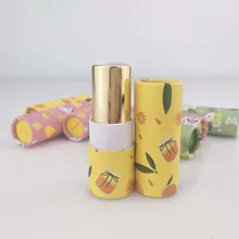 1500 шт/партия картон Экологичные twish up бумажные трубки для 5 мл Помада цветная печать на заказ 5 г lipbalm контейнер