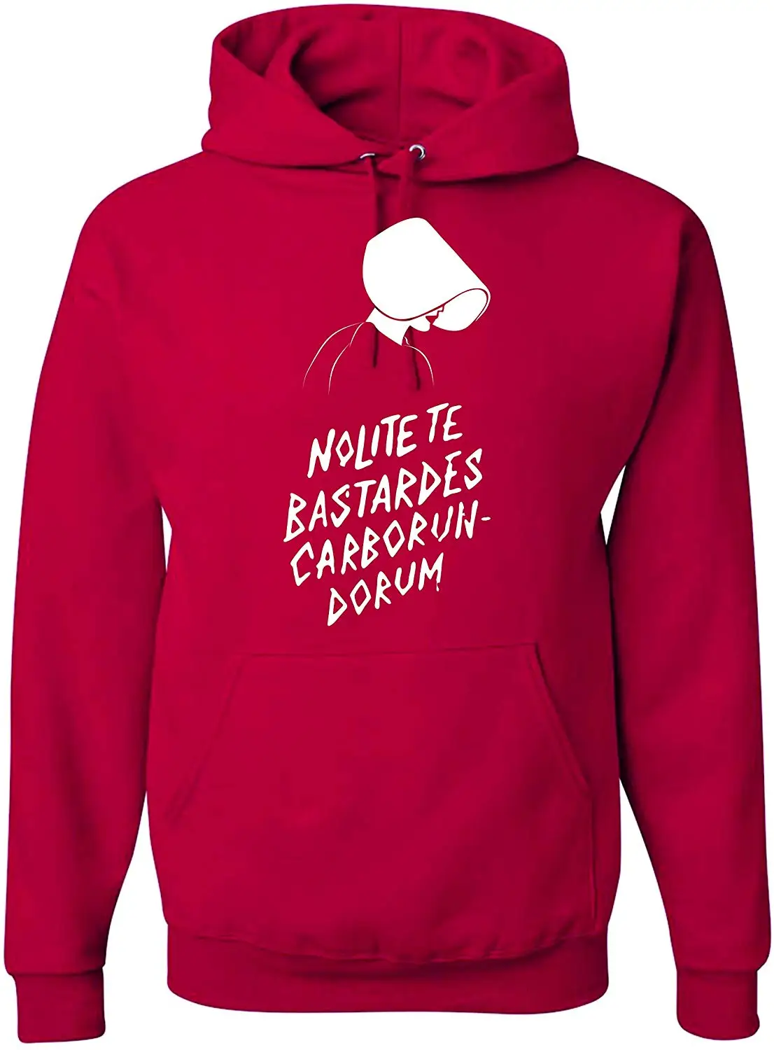 Nolite te Bastardes Carborundorum унисекс толстовка с капюшоном-Красный Newunisex Мужская Женская толстовка с капюшоном