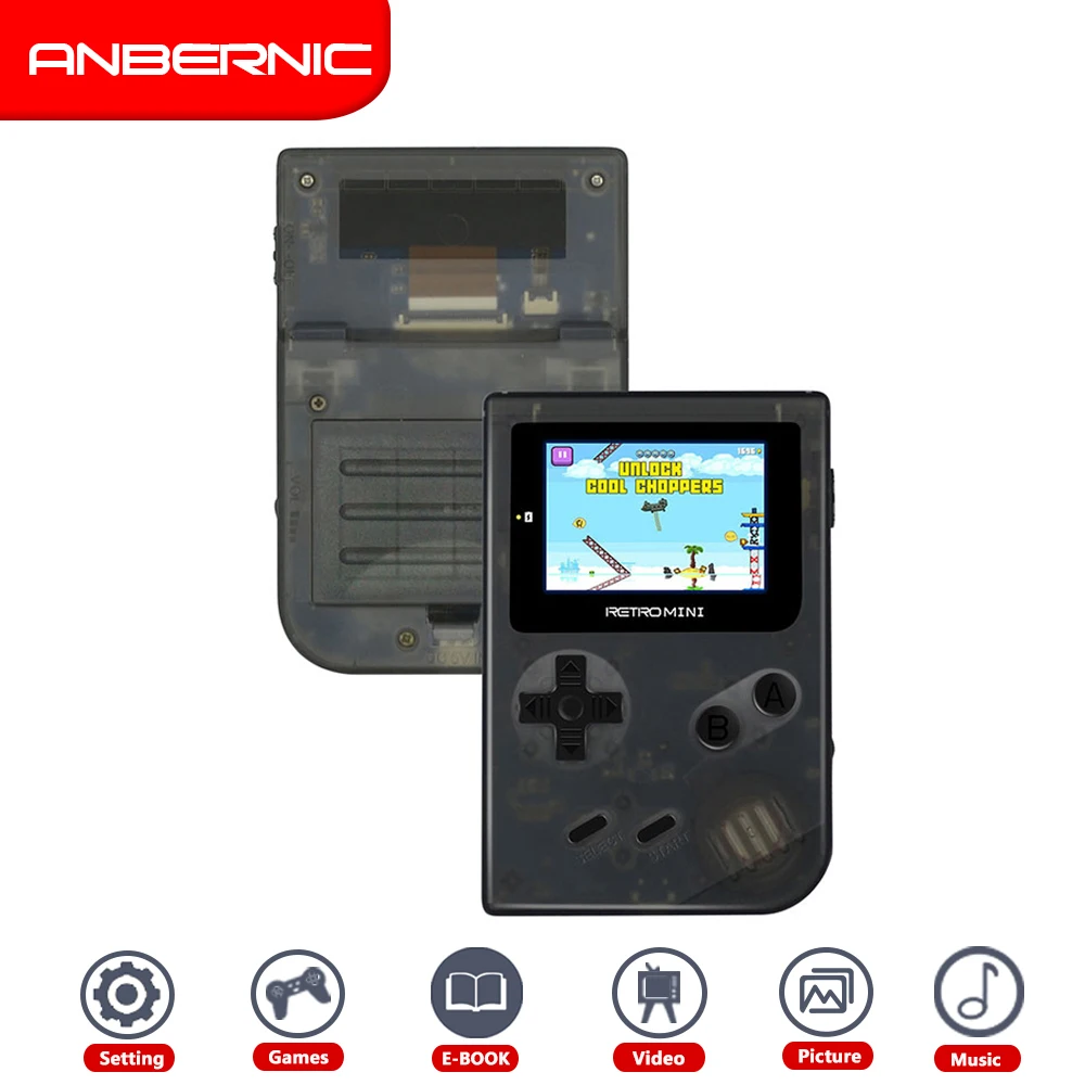

Video Game Console Retro Game MINI 32 Bit built 169 games Handheld Games Console Player Progress Save/Load MicroSD card External