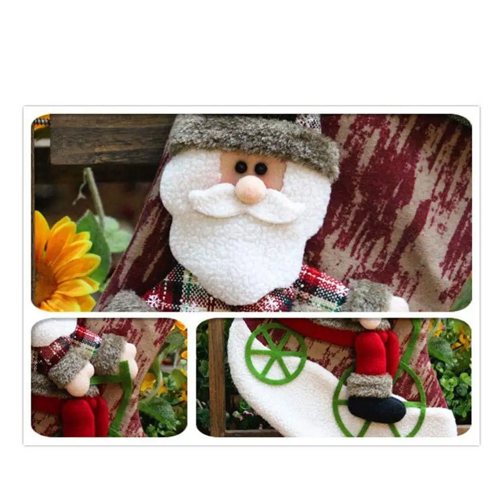 Christmas Socks Gift Bag Santa Candy Bags Stereo Doll Christmas Decoration Socks Gift Bag Stockings Xmas Fireplace Hanging