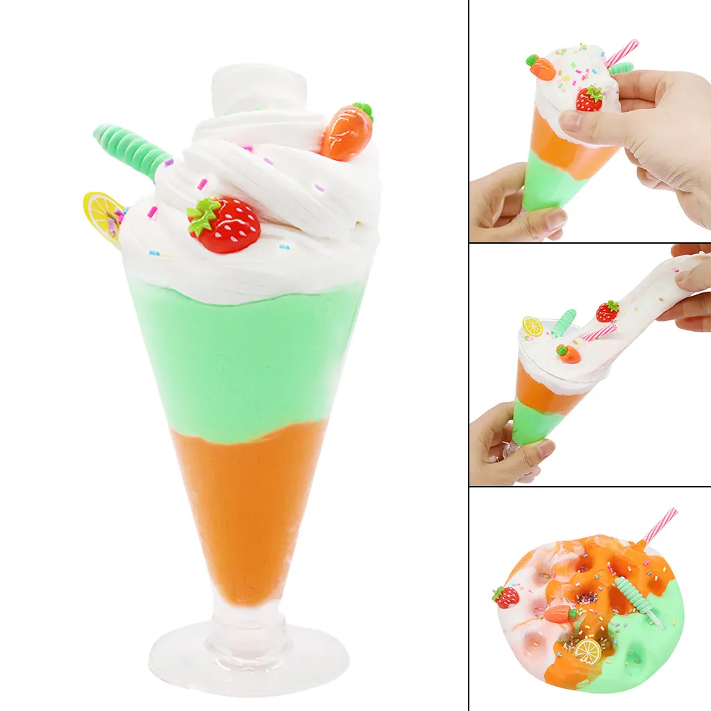 Ice Cream Slice Clay Could Slime Putty Scented Stress Kids Clay Toy pate a modeler enfant high quality W1005