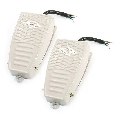 

2 Pcs AC 380V DC 220V SPDT Momentary Control Foot Pedal Switch EKW-5A-B