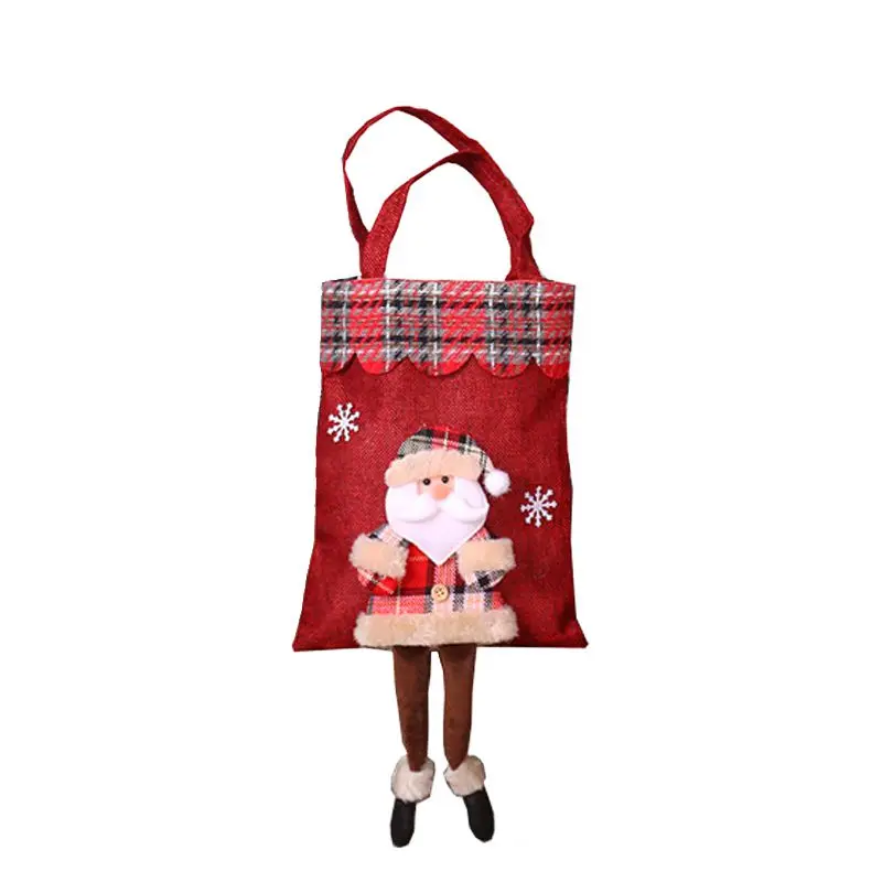 Santa Claus Portabel Merry christmas подарочные сумки Санта Клаус упаковочные сумки Рождественская елка счастливый год Рождество конфеты хранения сумки украшения - Цвет: Santa Claus