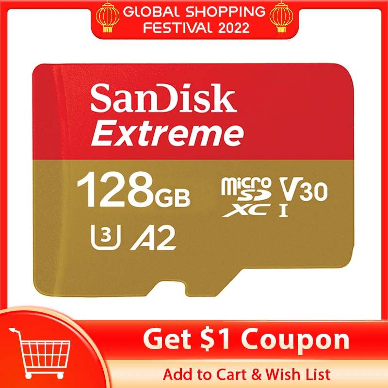 Sandisk Original Speicher Karte Extreme Micro SD Karte A2 A1 V30 U3
