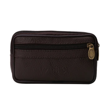 

Men Leather Pouch Belt Sports Hiking Camping Mobile Phone Pocket Pack Waist Bag