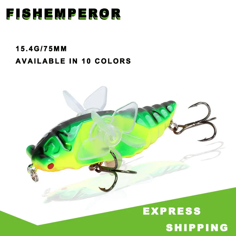 

1PCS Whopper Popper 75mm 15.4g Topwater Fishing Lure Artificial Bait Hard Plopper Soft Rotating Tail Fishing Tackle Geer Pesca