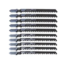 

10Pcs Saw Blades T144D/T244D HCS JigSaw Blades For High Speed Wood Board Plastic Cutting 100mm High Carbon Steel Handle Tools