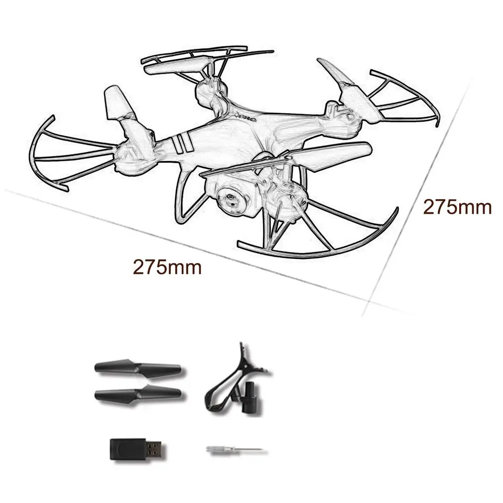KY101 Радиоуправляемый Дрон с камерой HD 0.3MP 2MP широкоугольный объектив Wi-Fi FPV Квадрокоптер удерживающий высоту Безголовый режим Голосовое управление вертолет