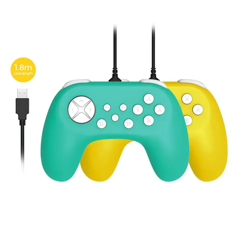 Проводной геймпад игровой контроллер для NS Switch консоли хоста с вибрацией двигателя