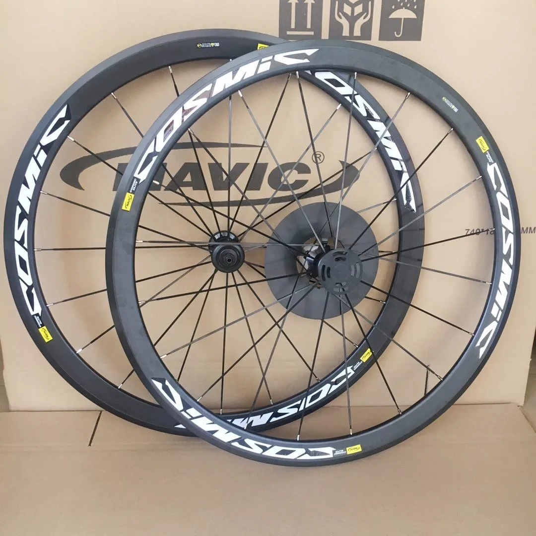 Billige Ultraleicht rennrad V Bremsscheibe bremse Räder S700c Cosmic Elite 40mm Aluminium Legierung Fahrrad laufradsatz Felgen