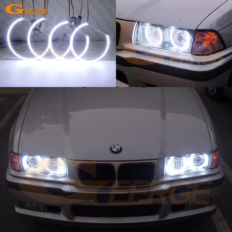 Excellent Day Light Ultra Bright Cob Led Angel Eyes Kit Halo Rings For