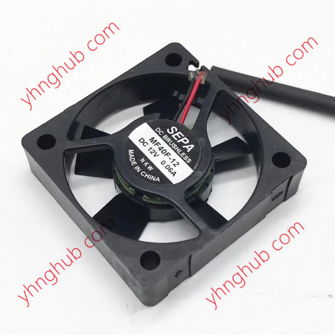

SEPA MF40F-12 DC 12V 0.06A 40x40x10mm 2-проводной Вентилятор охлаждения сервера