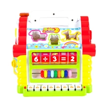 Красочные детские забавные дома электронные геометрические блоки с музыкой