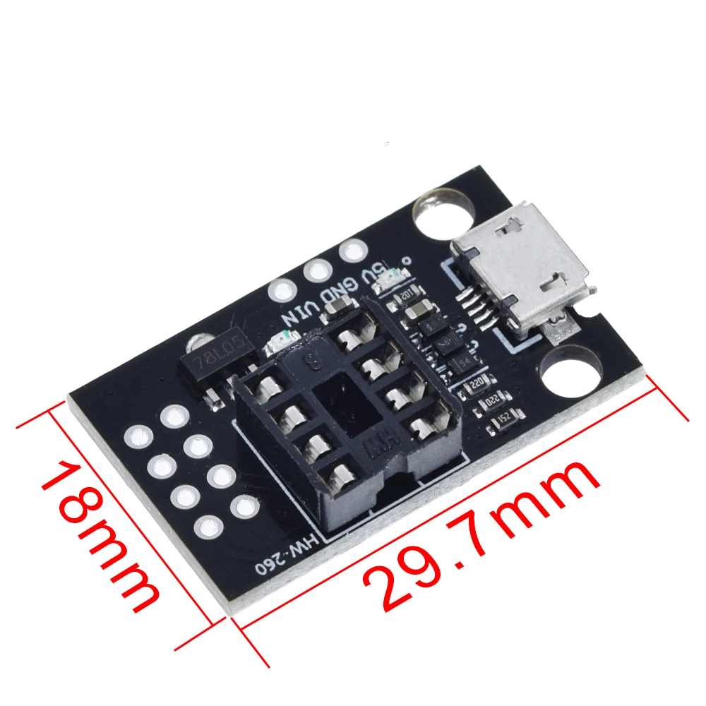 Синий черный TINY85 Digispark Kickstarter микро макетная плата ATTINY85 модуль для Arduino IIC IEC USB