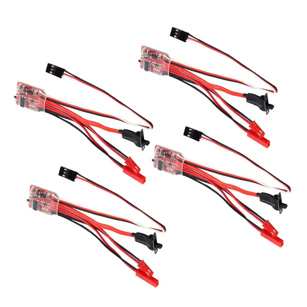 Set Of 4 20A Brushed ESC For RC Crawler Truck Tank Car Boat Parts 3-9.4V