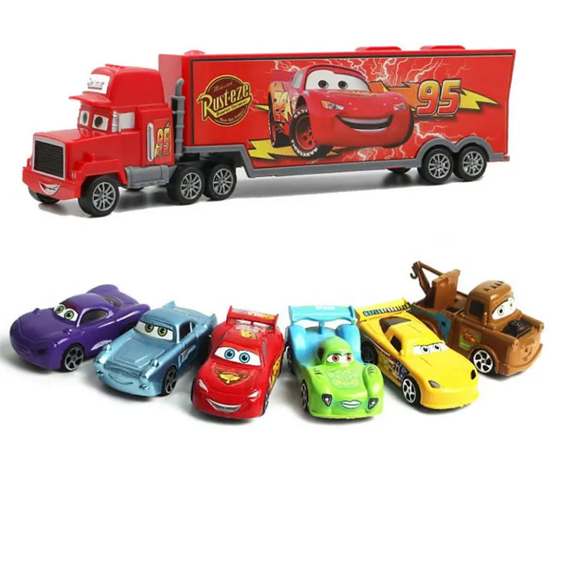 3 Disney Pixar Racing 3 Молния Маккуин милый Подиум мини парковка пластиковая литая игрушка модель автомобиля игрушка ребенок подарок на день рождения - Цвет: 3