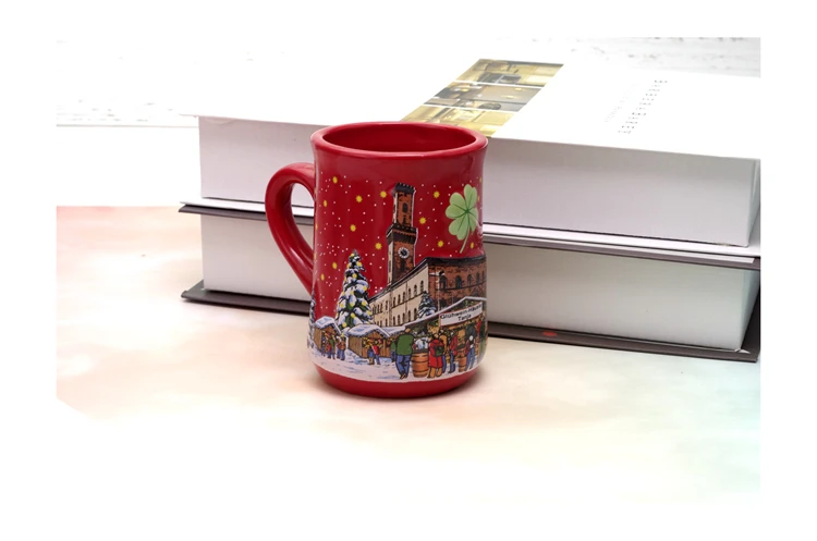 New Christmas Snowflakes, Christmas Boots, Ceramic Cup, Cartoon Cup, Penholder, Milk Coffee Cup cute mug
