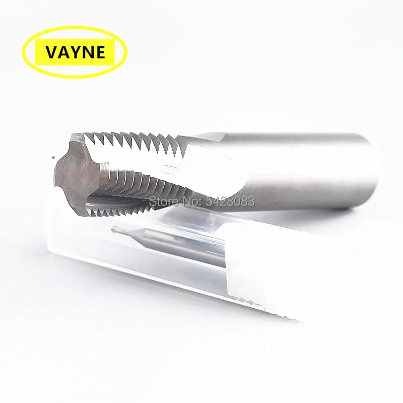 

VAYNE For Al Solid Carbide FULL spiral Fine Thread End Milling Cutter M3 M4 M5 M6 M8 M10 M12 M16 M20 M24 M5X0.5/M8*0.75/M16*1.5