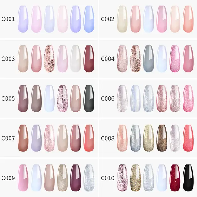 Elite99 6 teile/los Gel Nagellack Set Licht Farbe Gel Polnisch Für Maniküre Hybrid Lack Nagel Kunst Farbe Gellak Semi permanent