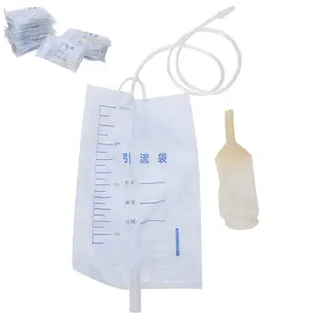 

25pcs 1000ml Male Disposable PVC Drainage Bag Household Urine Collection Bag for Elderly Incontinence Bedridden Urine Bag