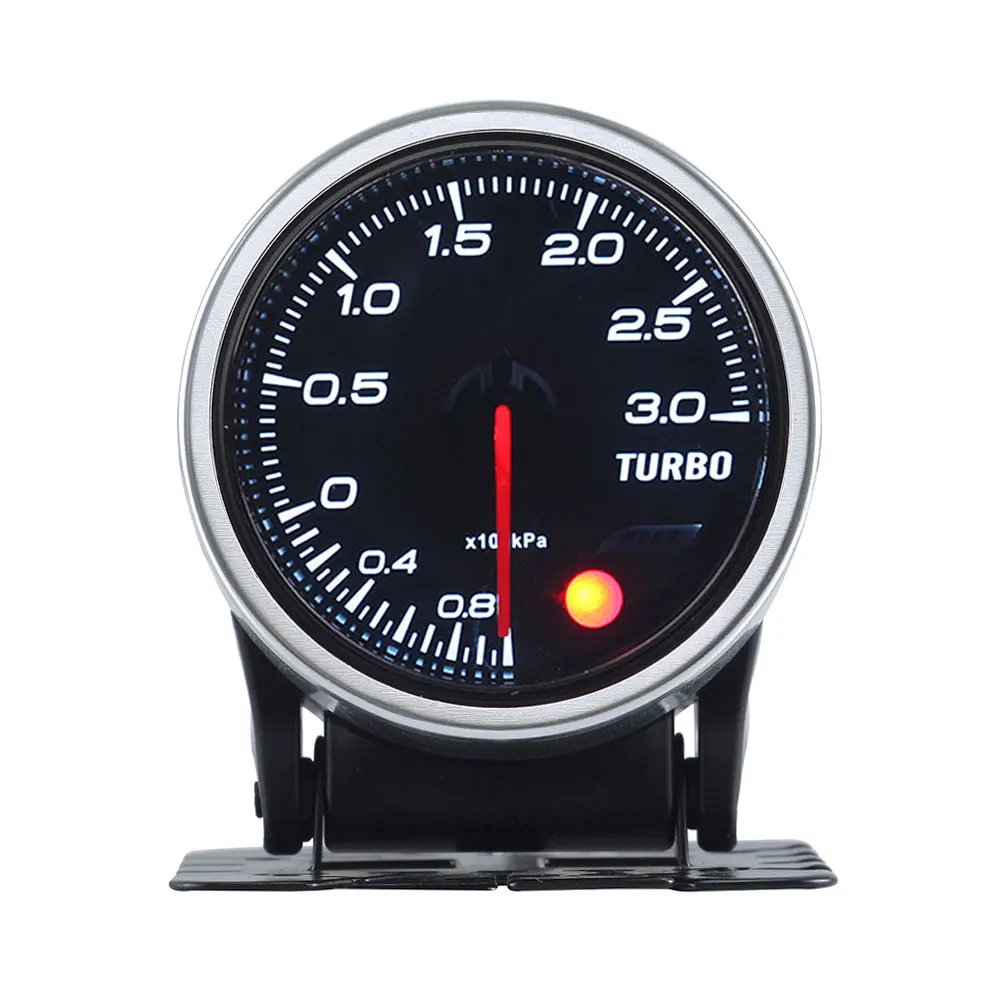 Tanie 2 Cal 52MM dym obiektywu 3Bar Turbo Gauge Turbo Boost miernik z czujnik elektryczny