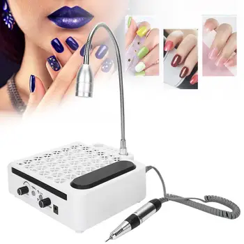 

3-In-1 30000RPM Nail Drill Machine Nail Dust Collector Nail Vacuum Cleaner Manicure Light for Nail Salon Home Manicure Machine