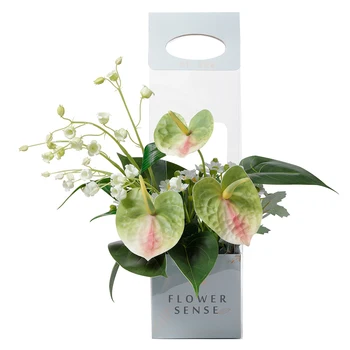 

Bellflower Wild Chrysanthemum Anthurium Handmade Flowers Set Bionic Flower Home DIY Potted Decoration Desktop Ornament D