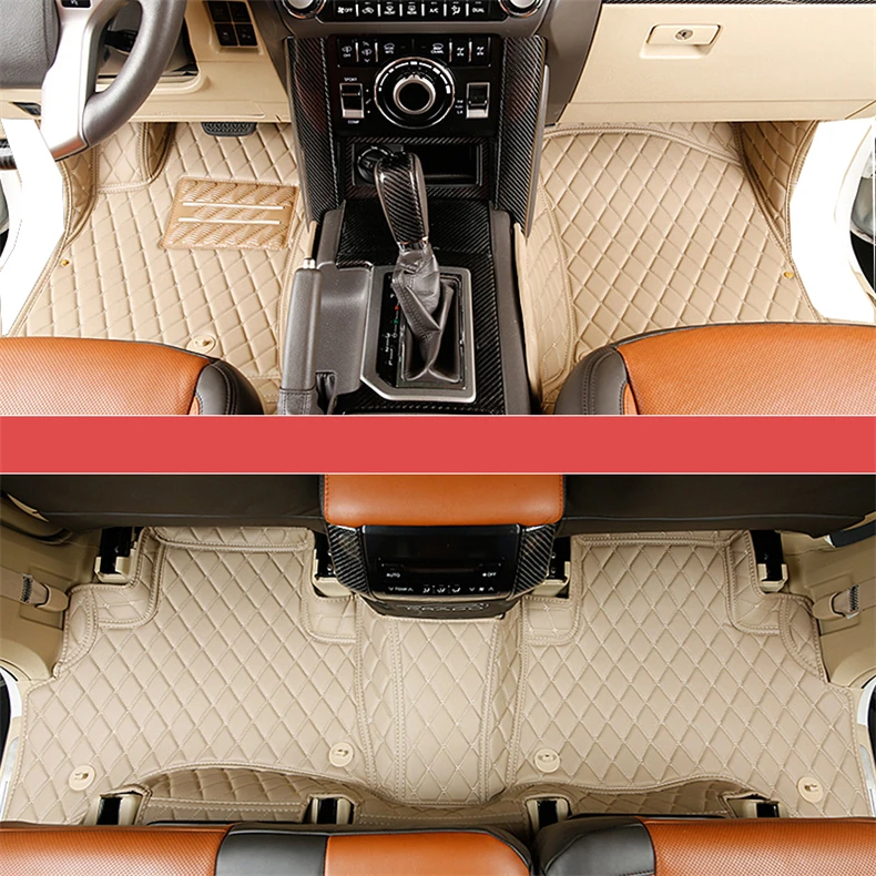 Автомобильный Стайлинг кожаные автомобильные коврики для toyota land cruiser prado 2002- J120 J150 аксессуары
