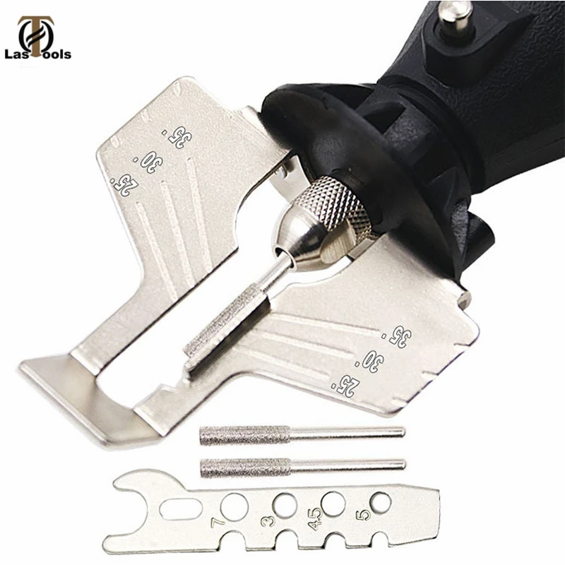 

Sharpening Attachment Sharpener Chain Saw Tooth Grinding Tools Guide Drill Adapter Dremel Style Drill Rotary Tools Mini Drill