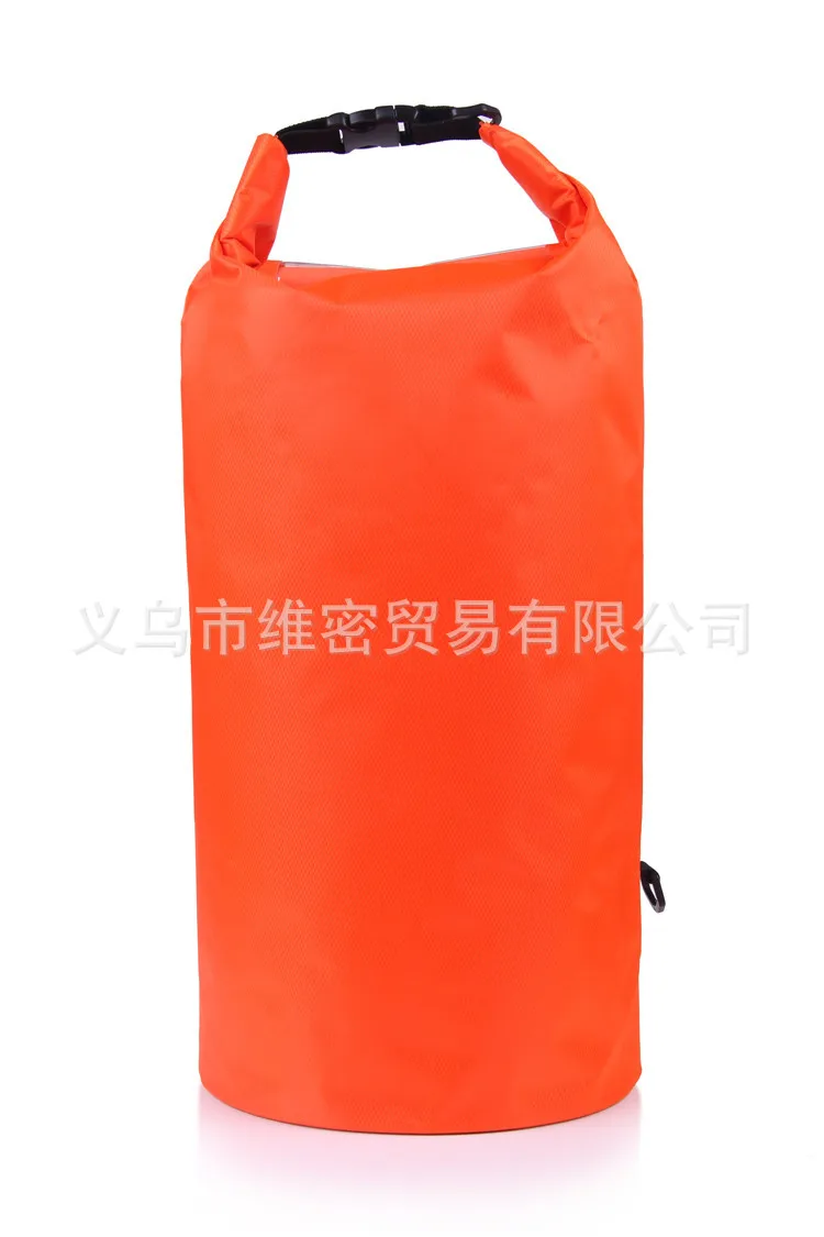 

High-Frequency Hot Press Transparent Window Shoulder Swimming Upstream PVC Waterproof Bucket Bag Outdoor Waterproofing Bag Drift
