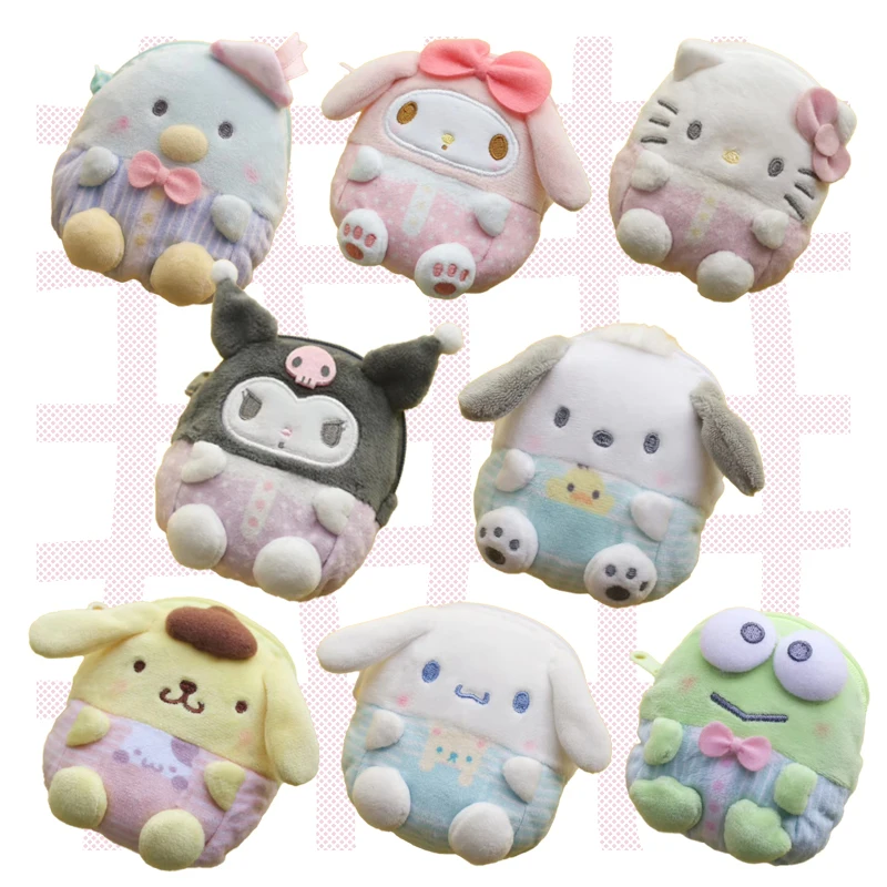 Женский кошелек с подвеской My Melody Cinnamoroll Kuromi Purin Dog аниме плюшевый мини Удобный