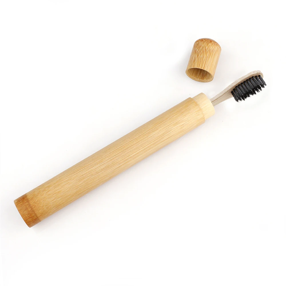 Дорожная зубная щетка для ухода за полостью рта мягкая щетина зубные щетки с ящиком для хранения Экологичная зубная щетка из натурального бамбука набор