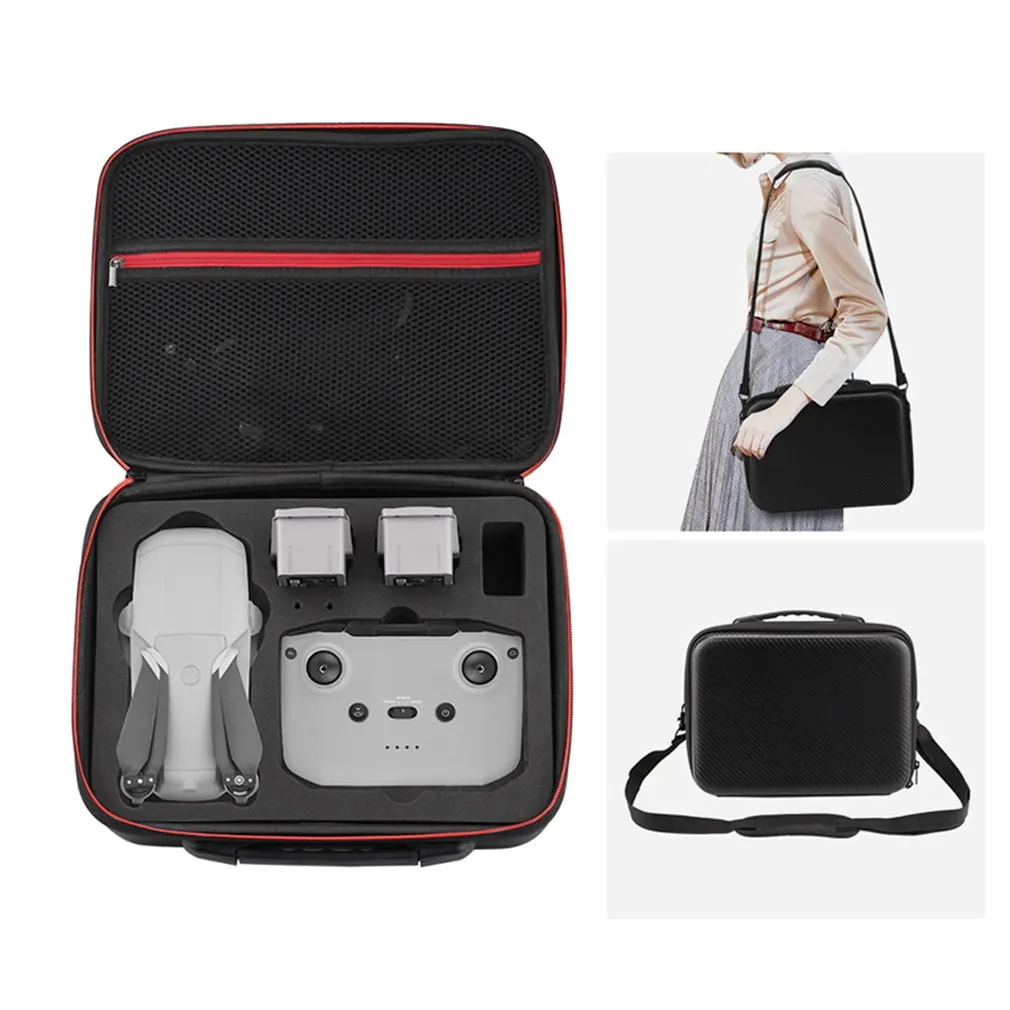 

Drone Controller Accessories Carrying Case PU Waterproof Dust-proof Handbag Storage Bag for DJI Mavic Air 2